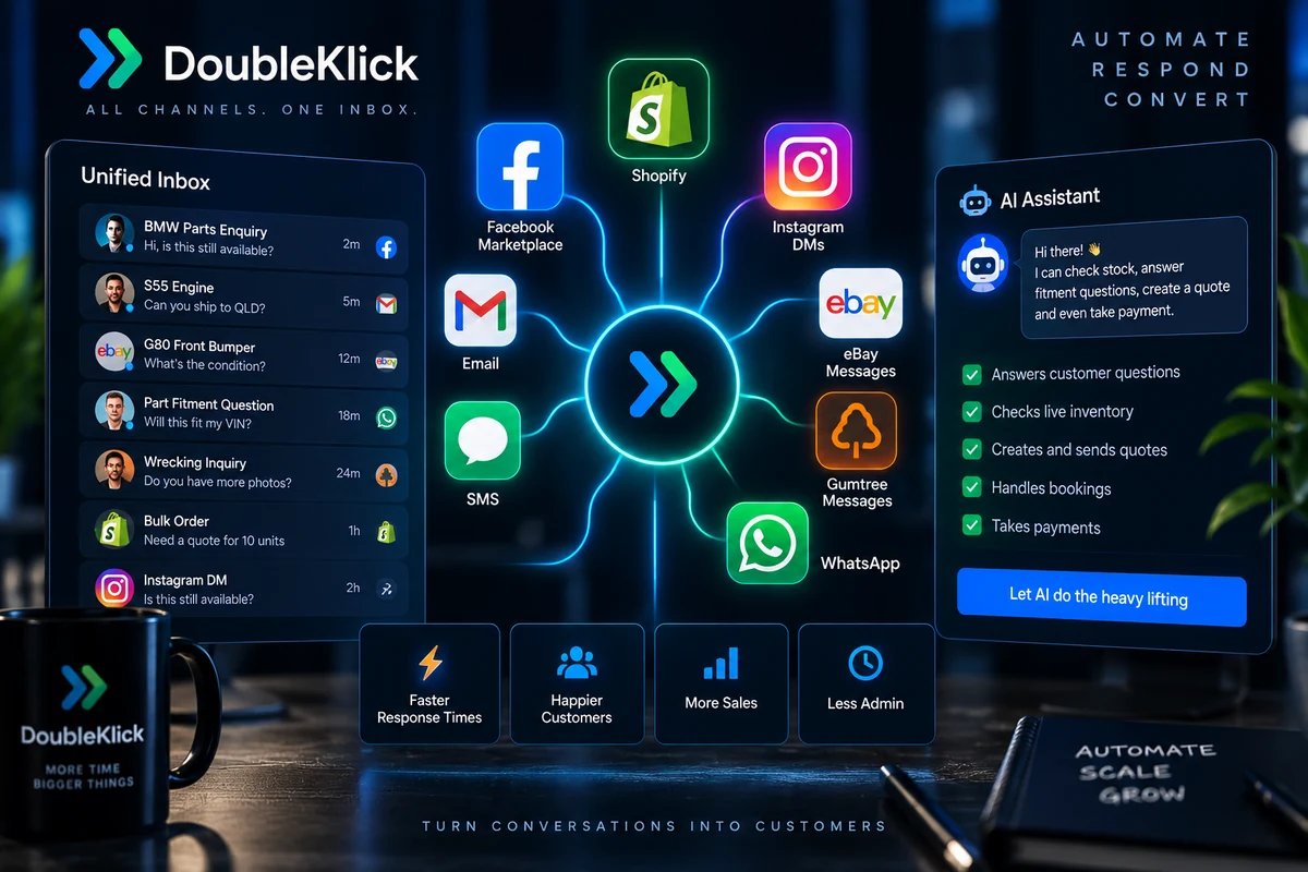 Unified inbox connecting social, messaging and store channels